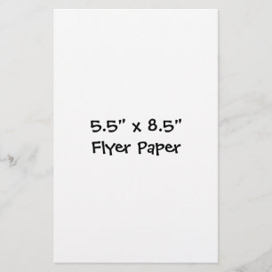 Crea tu propio papel de volantes de 5,5" x 8,5"