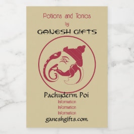 Crea tu propio perfil de Ganesha rojo y dorado