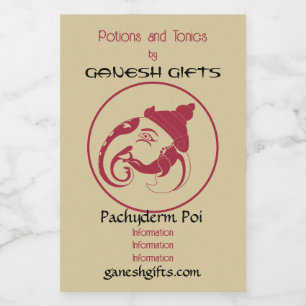 Crea tu propio perfil de Ganesha rojo y dorado