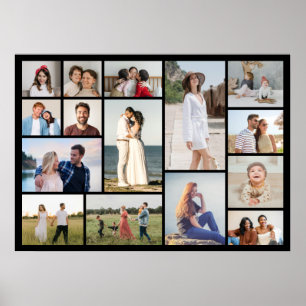 Crea tu propio póster de collage de 15 fotos