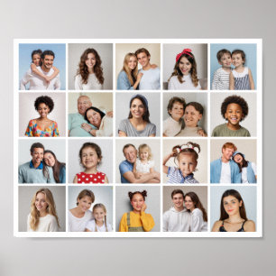 Crea tu propio póster de collage de 20 fotos