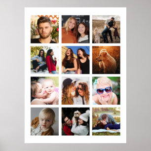 Crea tu propio póster de collage de fotos de 12 cu