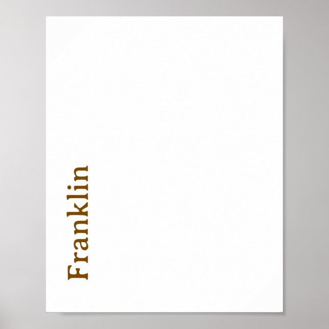 Crea tu propio póster mate (Frente)