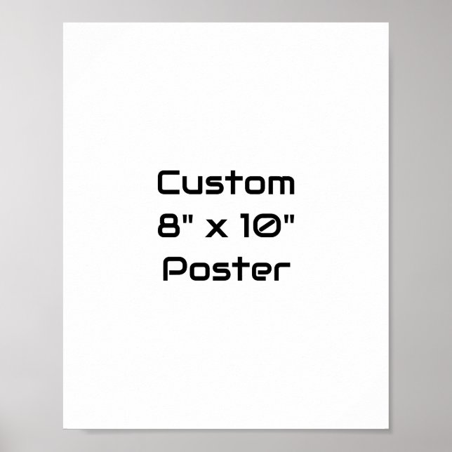 Crea tu propio póster mate (Frente)