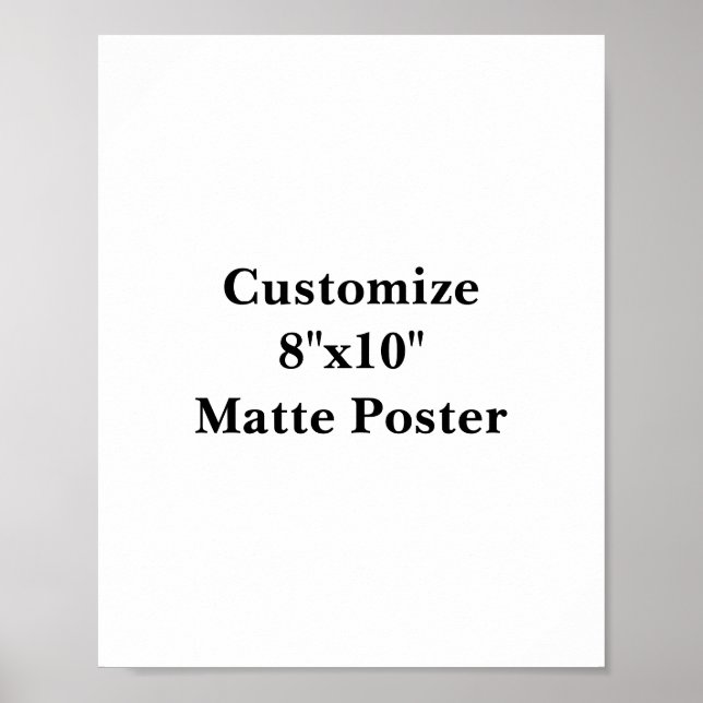 Crea tu propio póster mate (Frente)