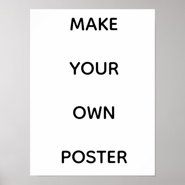 CREA TU PROPIO PÓSTER PERSONALIZADO (Frente)