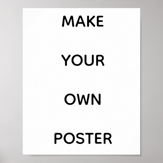 CREA TU PROPIO PÓSTER PERSONALIZADO (Frente)