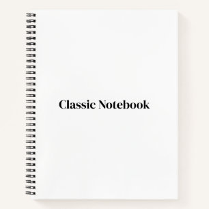 Crea tu propio premium Cuaderno espiral de 8,5"
