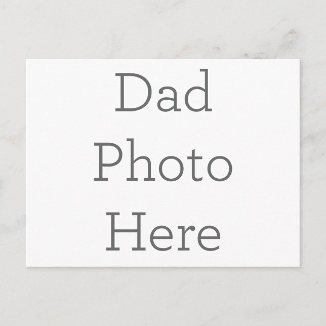 Crea tu propio regalo de postal de foto de papá (Anverso)