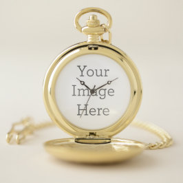 Crea tu propio reloj de bolsillo plateado de 2" de