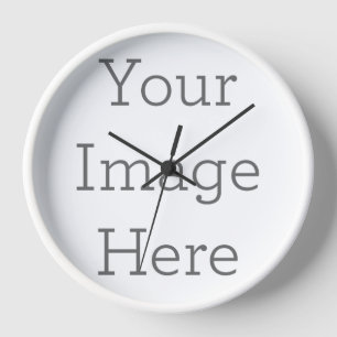 Crea tu propio reloj de pared con marco blanco de