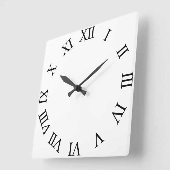 Crea tu propio reloj de pared con marco blanco red (Ángulo)