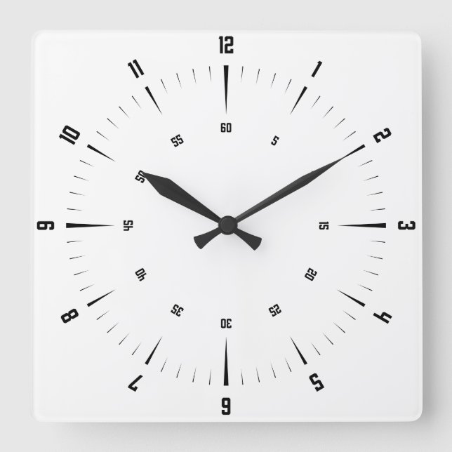 Crea tu propio reloj de pared con marco blanco red (Anverso)
