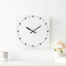 Crea tu propio reloj de pared con marco blanco red