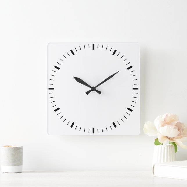 Crea tu propio reloj de pared con marco blanco red (Hogar)