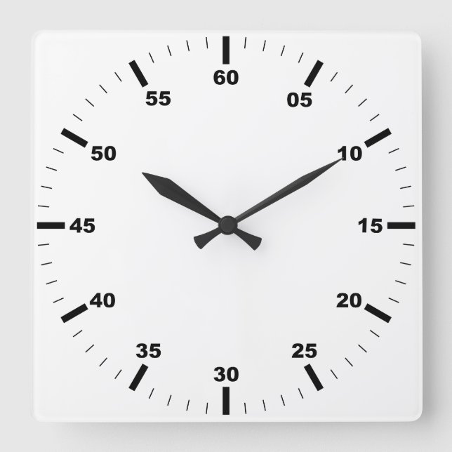 Crea tu propio reloj de pared con marco blanco red (Anverso)