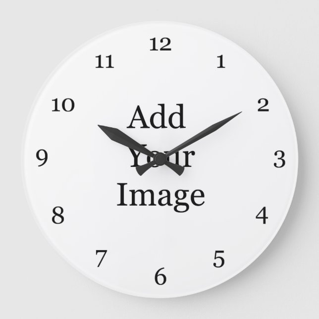 Crea tu propio reloj de pared de imagen. (Anverso)