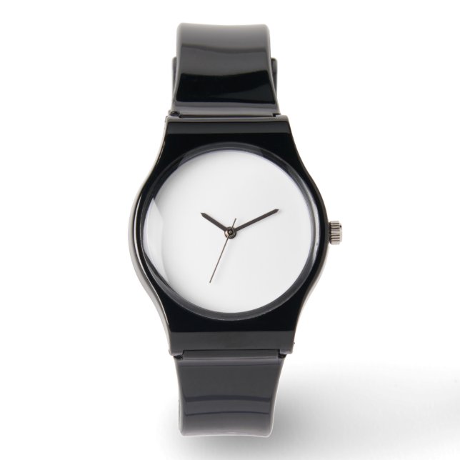 Crea tu propio reloj de silicona blanco para reloj (Anverso)