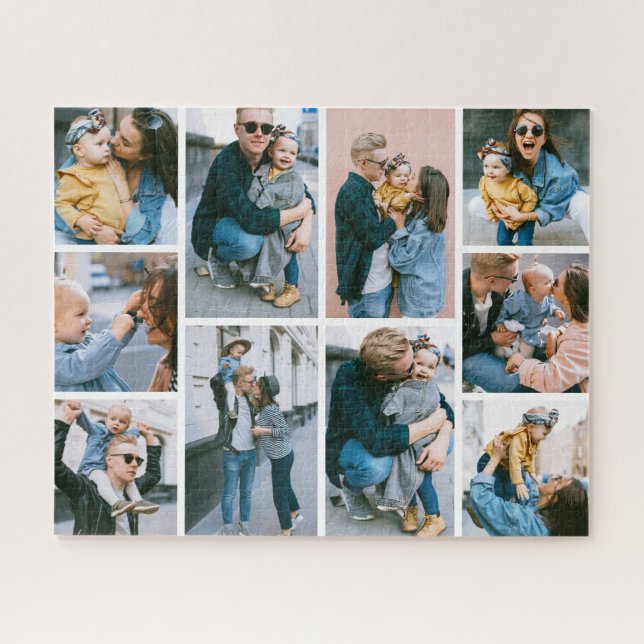 Crea tu propio rompecabezas de collage de 10 fotos (Horizontal)