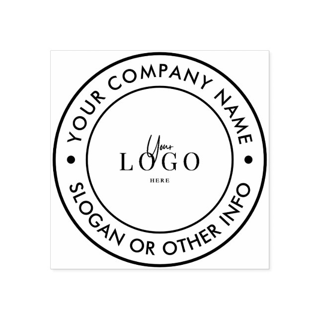 Crea Tu Propio Sello de Goma de Logotipo Comercial (Impresión)