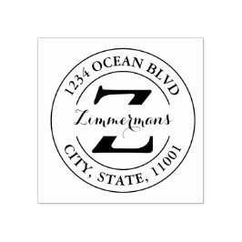 Crea tu propio sello moderno de goma de monograma 