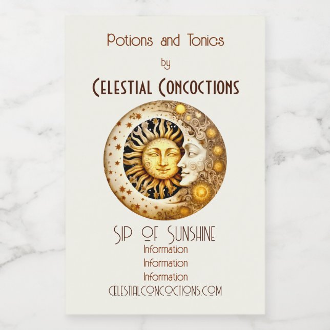 Crea tu propio sol y luna de vapor victoirano (Etiqueta única)