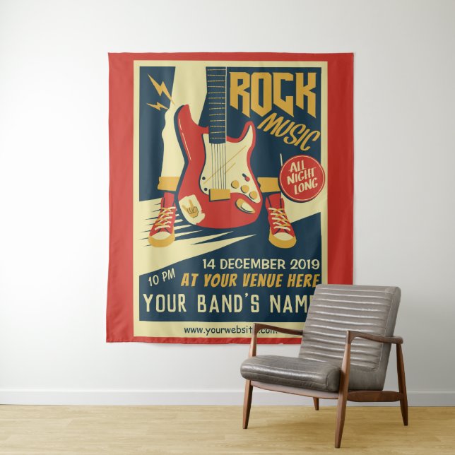 Crea tu propio tapiz de música Retro Rock (In situ)