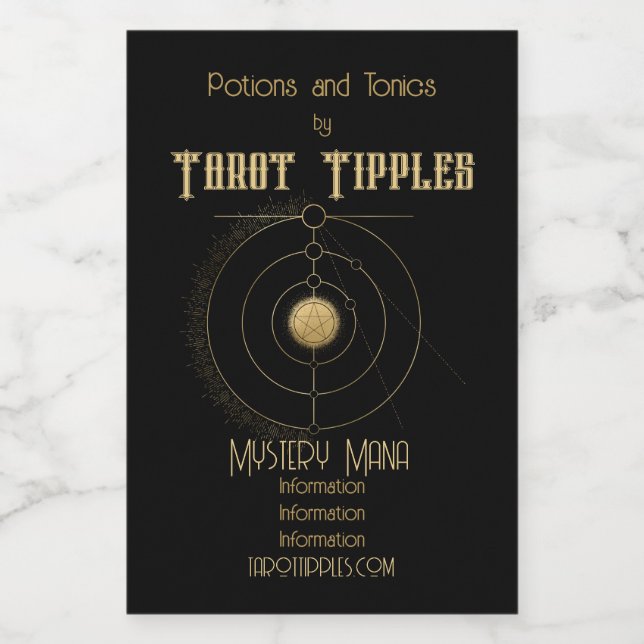 Crea tu propio Tarot Arcano de Oro (Etiqueta única)