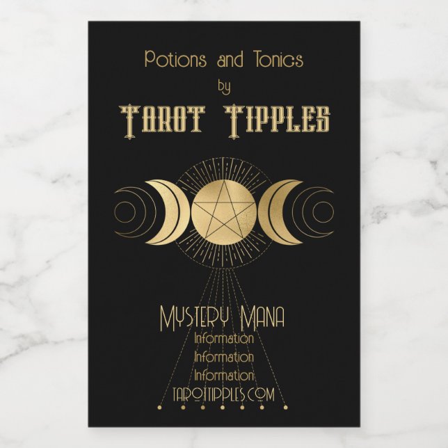 Crea tu propio Tarot de alta sacerdotisa Gold Arca (Etiqueta única)