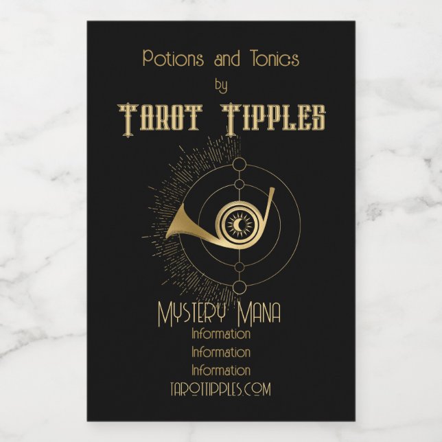 Crea tu propio Tarot de Juicio Arcano de Oro (Etiqueta única)