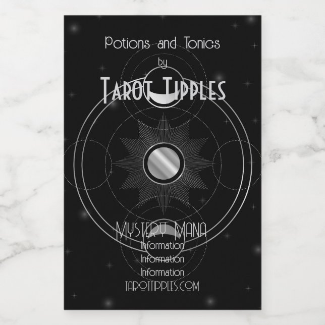 Crea tu propio Tarot de Lunas de Plata Celestiales (Etiqueta única)