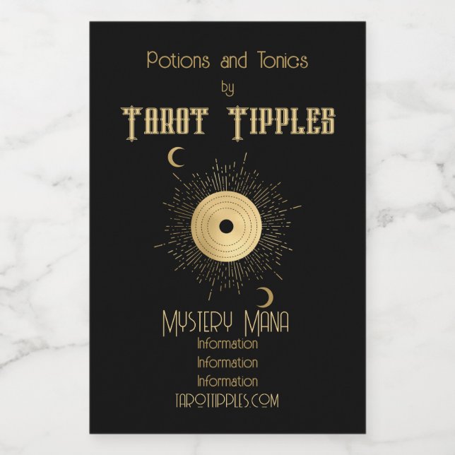 Crea tu propio tarot dorado y arcano (Etiqueta única)