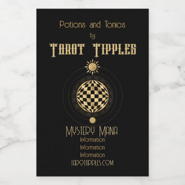 Crea tu propio Tarot Gold Arcane World (Etiqueta única)