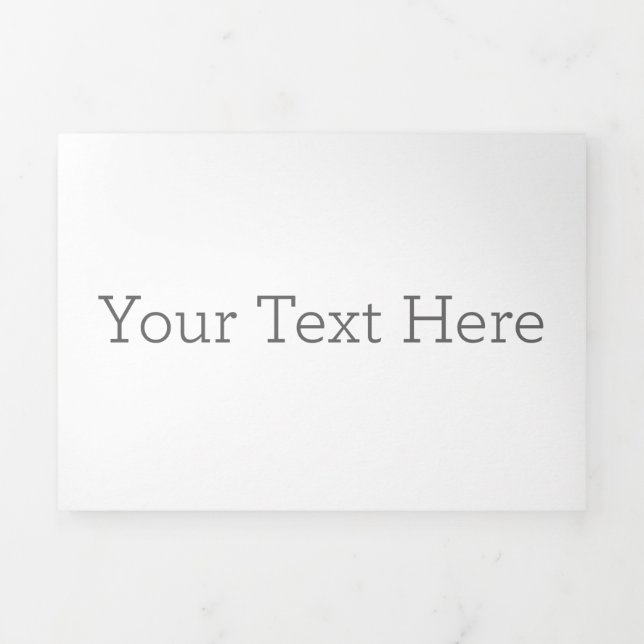 Invitación personalizada plegada en tríptico, Tamaño: 12,7 cm x 17,8 cm, Papel: NullValue, Sobres: NullValue (Foto de portada)