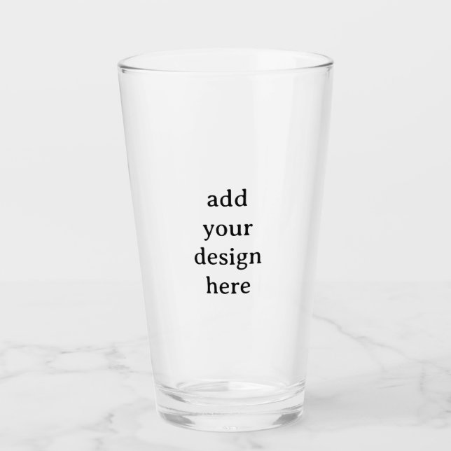 Crea Tu Propio Vaso De Vidrio Personalizado Sencil (Anverso)
