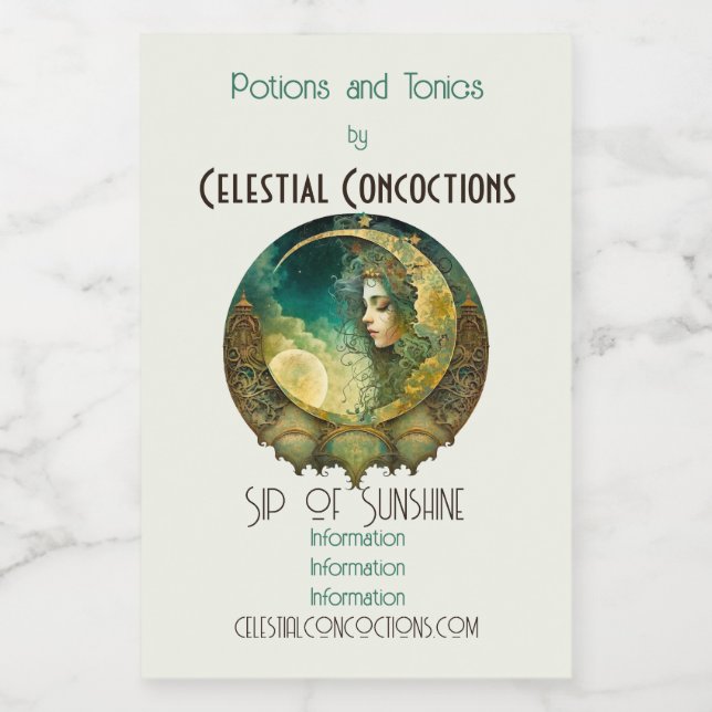 Crea tu propio victoirano Steampunk Moon Child (Etiqueta única)