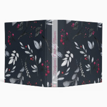 Crea tu propio y elegante acebo negro y rojo