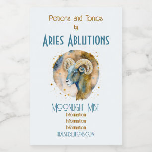 Crea tu propio Zodiac de Aries Misíticas de Oro y 