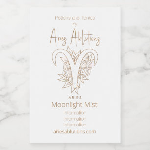 Crea tu propio Zodiac de Oro y Aries Blancas Elega