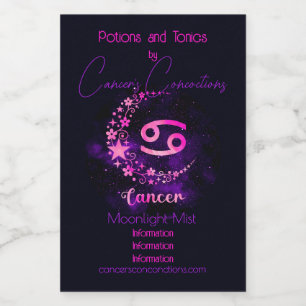 Crea tu propio Zodiaco de Cáncer Celestial Púrpura