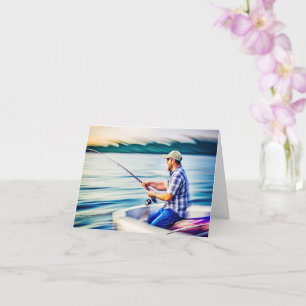 Crea tu tarjeta de foto de pesca