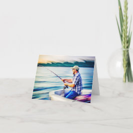 Crea tu tarjeta de foto de pesca