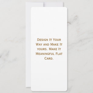Crea tu tarjeta plana personalizada de 10 cm x 23 