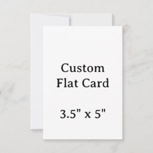 Crea tu Tarjeta Plana Personalizada de 3,5" x 5" 