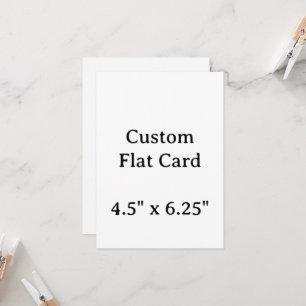 Crea tu Tarjeta Plana Personalizada de 4.5" x 6.25