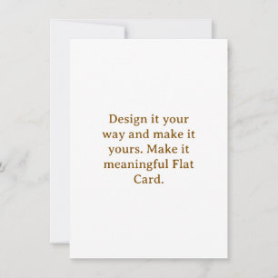 Crea tu tarjeta plana personalizada de 4,5" x 6,25