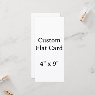 Crea tu tarjeta plana personalizada de 4" x 9" 