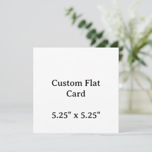 Crea tu Tarjeta Plana Personalizada de 5,25" x 5,2