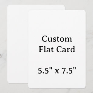 Crea tu Tarjeta Plana Personalizada de 5.5" x 7.5"
