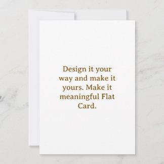 Crea tu tarjeta plana personalizada de 5" x 7"